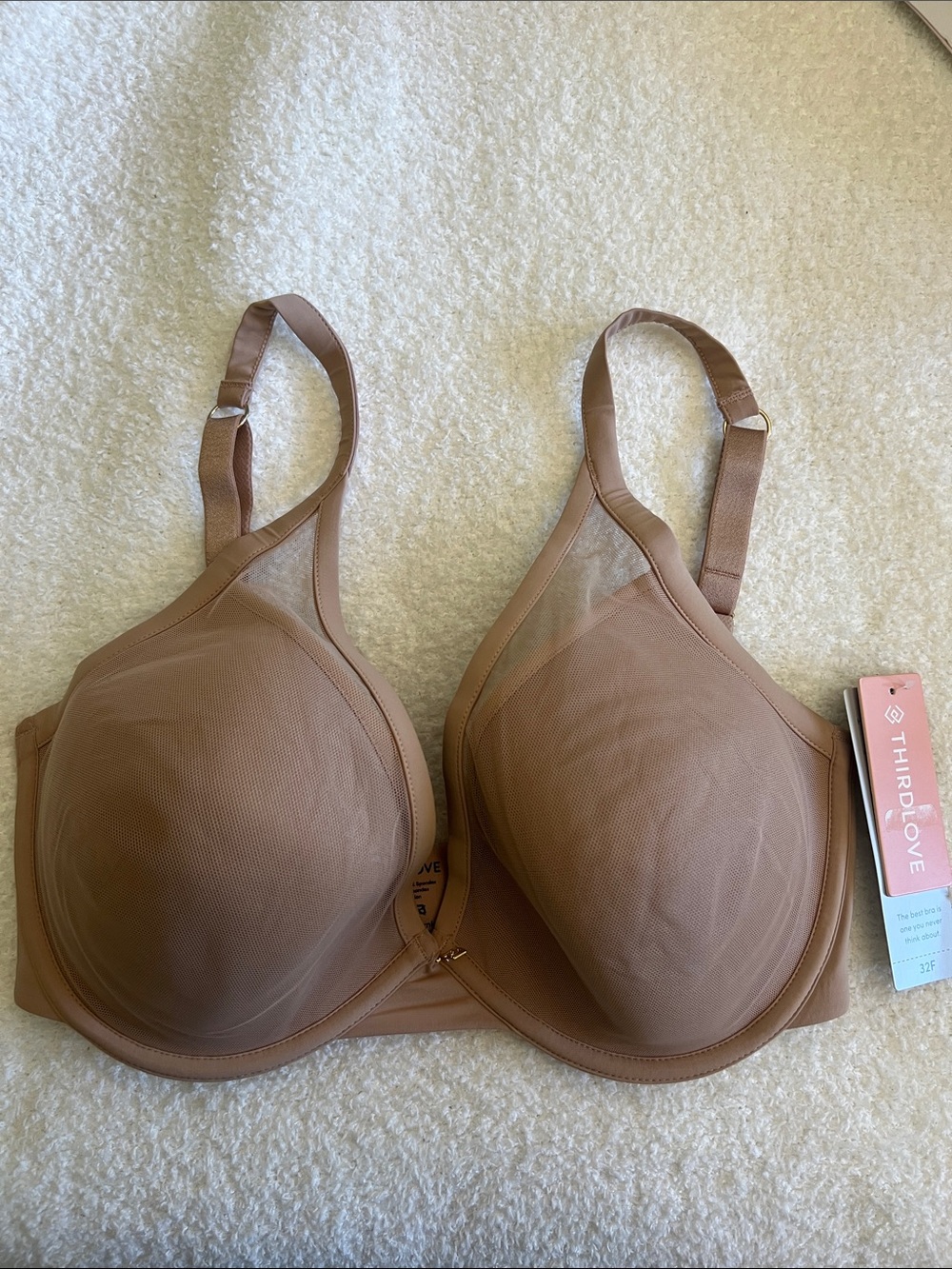 ThirdLove Tan Underwire T-Shirt Bra